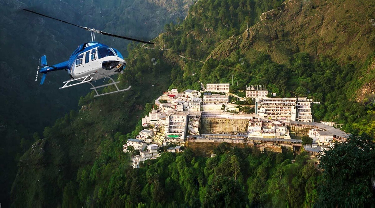 How can I book a helicopter for Vaishno Devi if I’m a first time visitor